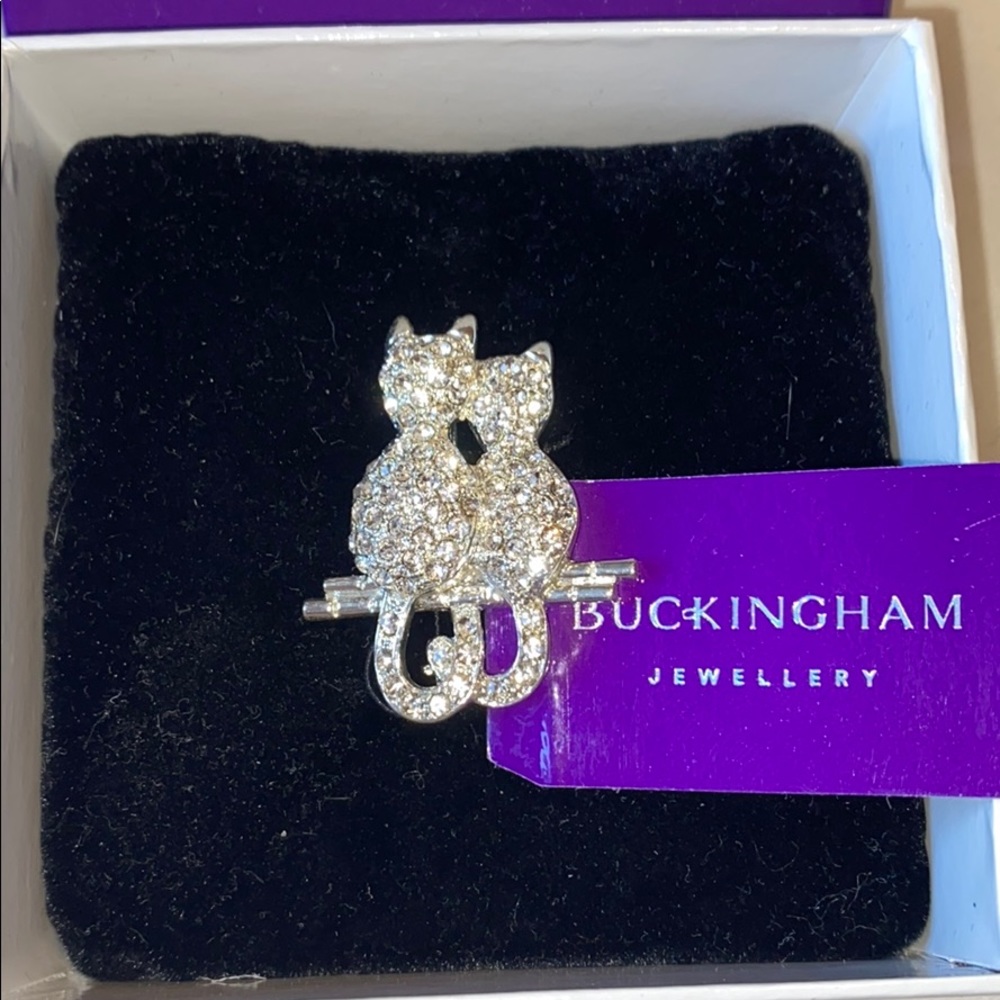 Gorgeous cat brooch